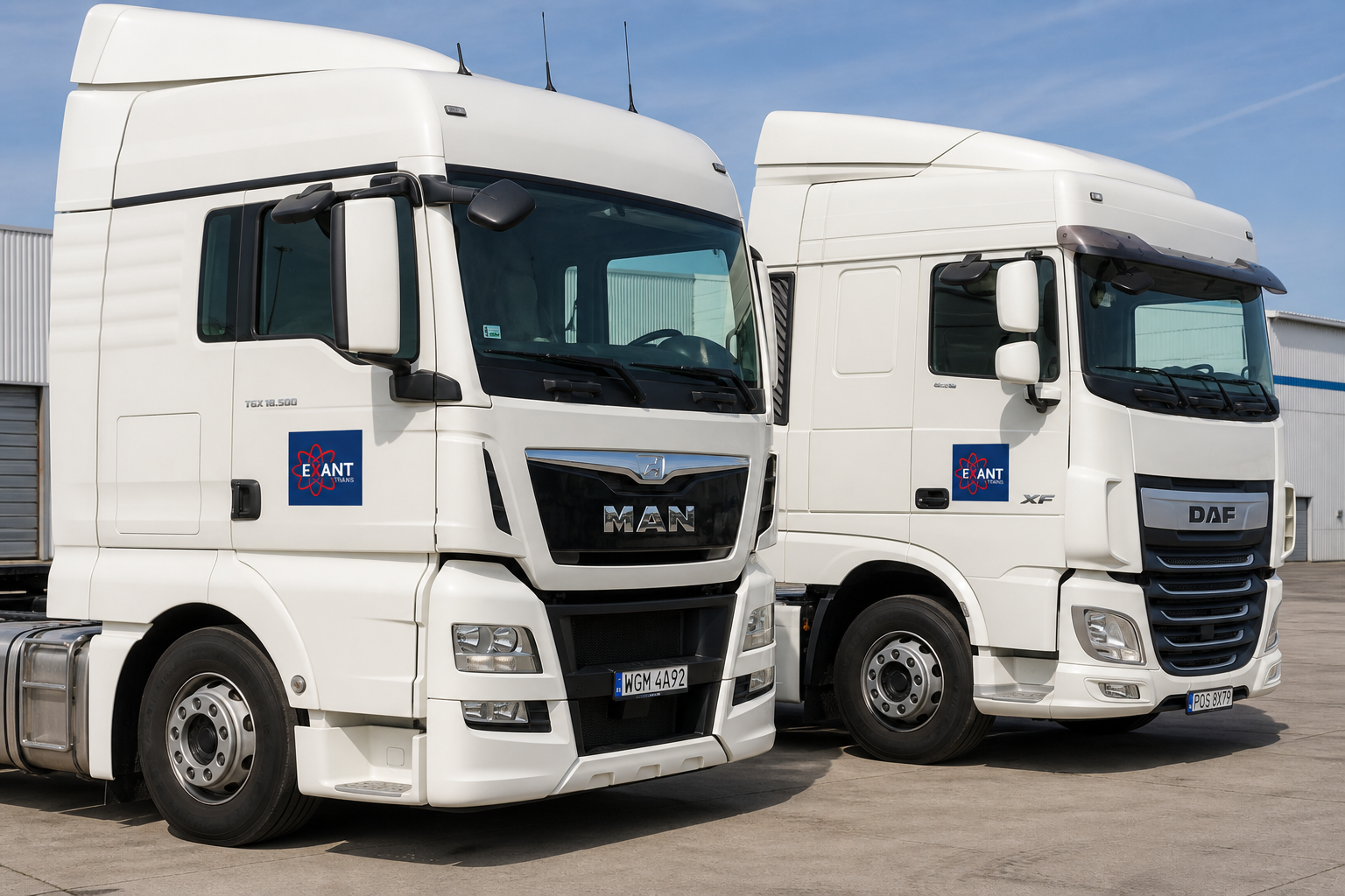 EXANT Trans — MAN TGX és DAF